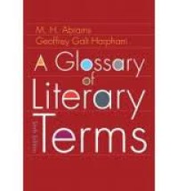 Image of A GLOSSARY OF LITERARY TERMS